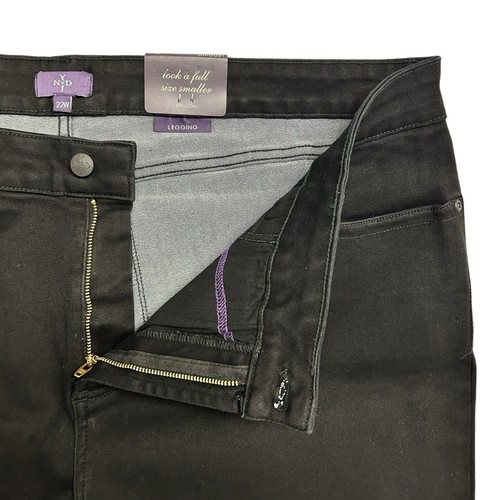 NYDJ Women's Black Basic Leggings Skinny Jeans Plus Size 22W (42x30) NWT - Picture 4 of 16