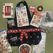 Retro Christmas Crafts- Darice Rub On, Dress It Up, Snifty, Hallmark- In Bag