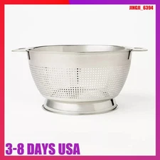5qt Stainless Steel Colander - Figmint™ Silver