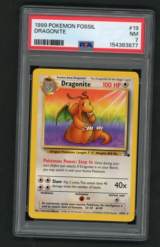 Dragonite (Unlimited) graded PSA 7 for sale on eBay