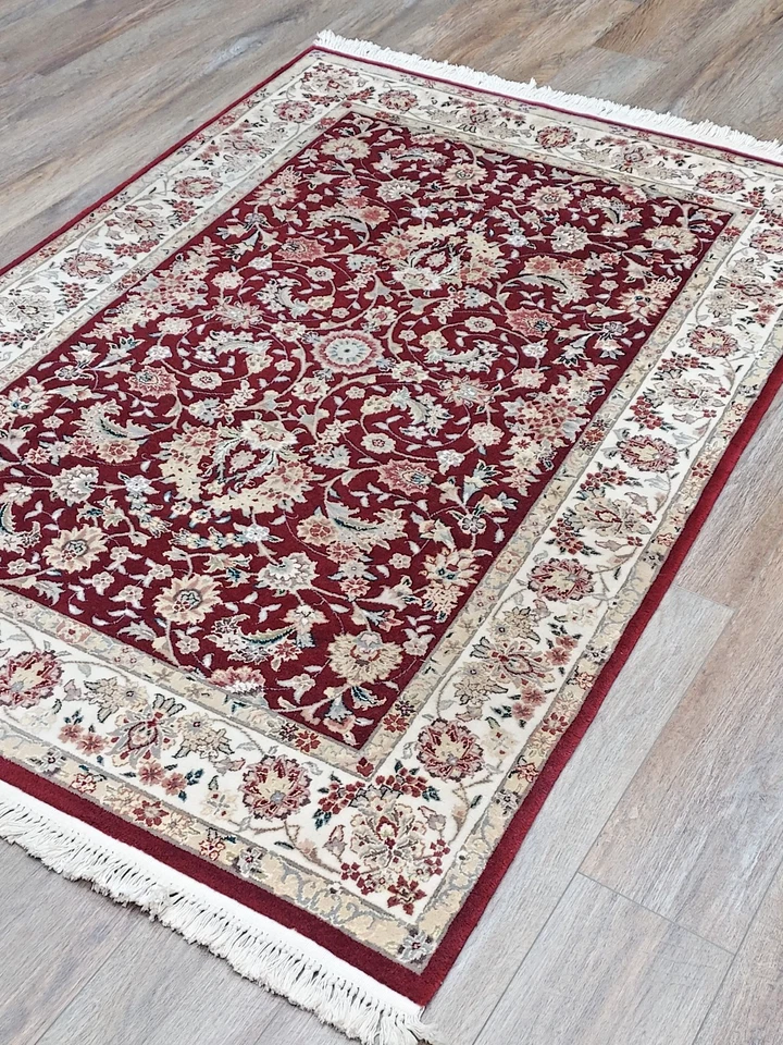 Turkish Rug,Turkish Classic Fish Design Rug,Turkish Silk&wool Bohom Rug, 4x6 Ft - Image 2 of 4