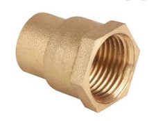 15mm x 1/2" Solder Ring Female Iron Adaptor x25 - FREE Next-Day Delivery
