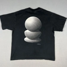 VTG MC Escher The Three Spheres & Spirals T Shirt L Faded Single Stitch 90s USA