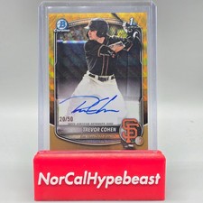 2025 Bowman Draft Baseball TREVOR COHEN 1st CPA-TC Gold Wave Auto /50 Prospect