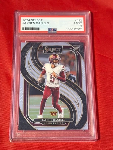 JAYDEN DANIELS 2024 SELECT #112 ROOKIE FOOTBALL PSA 9 MINT