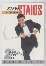 1991 Arena Draft Tuxedo Exclusive Premiere Edition Steve Staios #20 0g7