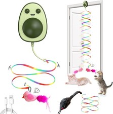 Interactive Cat Toy for Indoor Cats Flying Bird Mouse Wand Hanging Exercise Toy