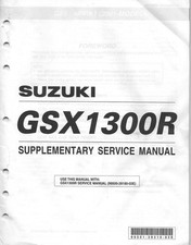 MANUALE OFFICINA REVISIONE RIPARAZIONE PDF SUZUKI GSX1300R K1 HAYABUSA