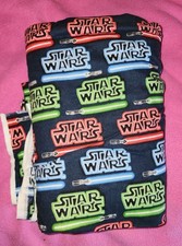 Approx 4 Yard Licensed Star Wars Logo Lightsaber 100 Cotton Fabric Disney