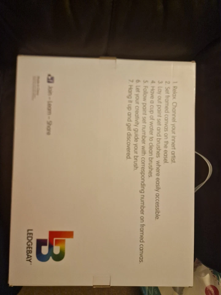 Paint By Numbers Framed Canvas Set With Easel - Image 2 of 2