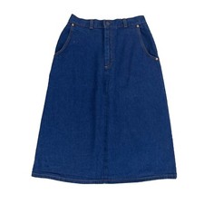 Vintage Levis Orange Tab Partial Elastic Waist Jean Skirt Womens 26