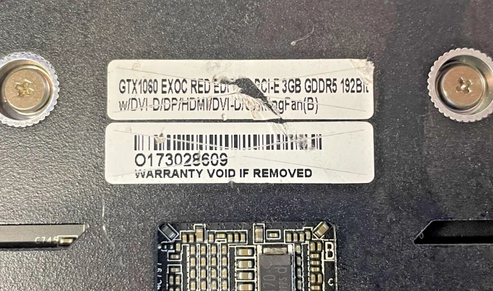 Galax Geforce GTX 1060 Exoc Red Edition 3GB GDDR5 PCI-E Graphics Card - Image 3 of 4