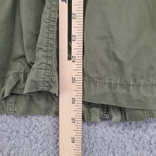Style and Co Field Jacket Womens Large Green Full Zip up Coat Stretch USED - Picture 10 of 12
