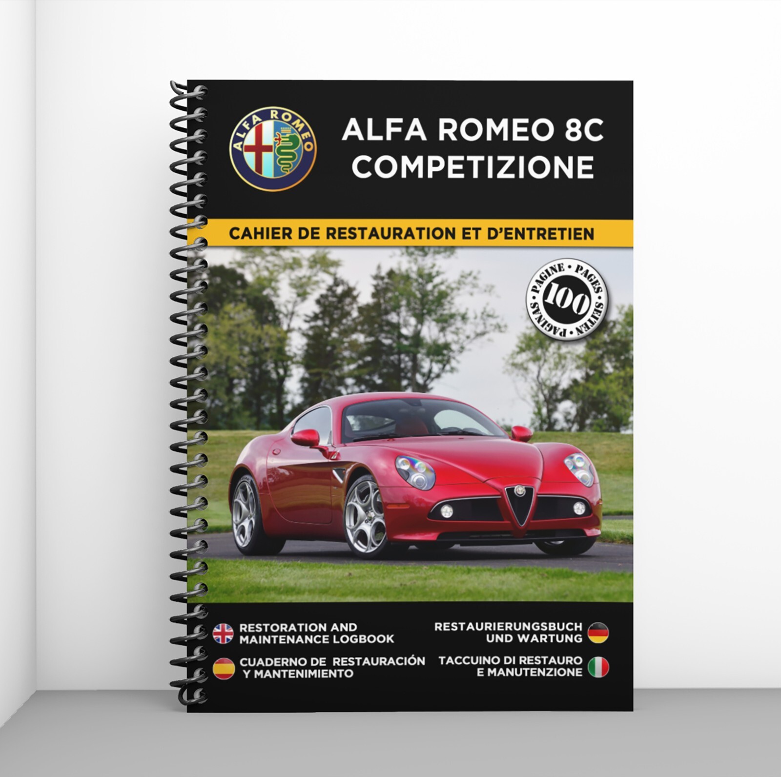 Alfa Romeo 8C carnet de suivi contre la perte d historique pour entretien de voiture ancienne