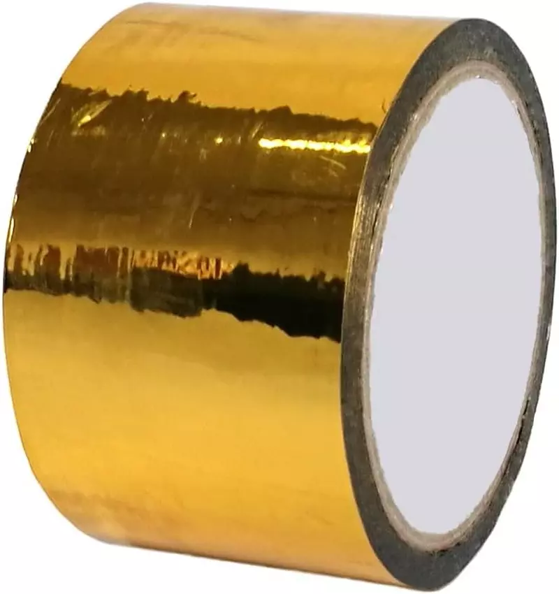 9/16 X 10 Yards Gold Metallic Foil Washi Tape