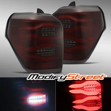 Fit 2010-2022 Toyota 4Runner PRO-Series LED Tail Lights Assembly Pair Red Smoke