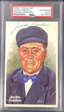 Jocko Conlan Signed Perez Steele Postcard Commissioner Autograph HOF PSA/DNA