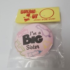 I'm A Big Sister Button Pin