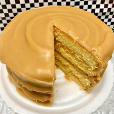 Old fashioned Caramel Fudge Cake with 4 Rich ...