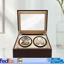 4+6 Automatic Watch Winder Watch Display Box Luxury Storage Case Self-winding
