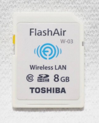 ○♪TOSHIBA FlashAir W-03 8GB SDHCカード Class10 無線LAN/Wi-Fi搭載 1