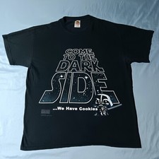 2000s Y2K Vintage 2011 Star Wars Baby Darth Vader Dark Side T-shirt, Black L