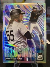 2020 Donruss Optic Illusions Silver Prizm Baseball #OI-11 JOSH BELL Pirates A59