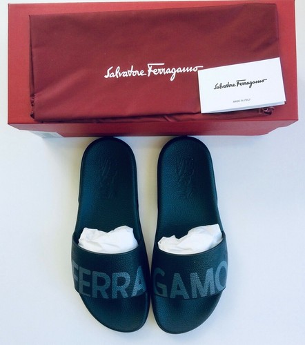 Salvatore Ferragamo Black Gray Monogram 