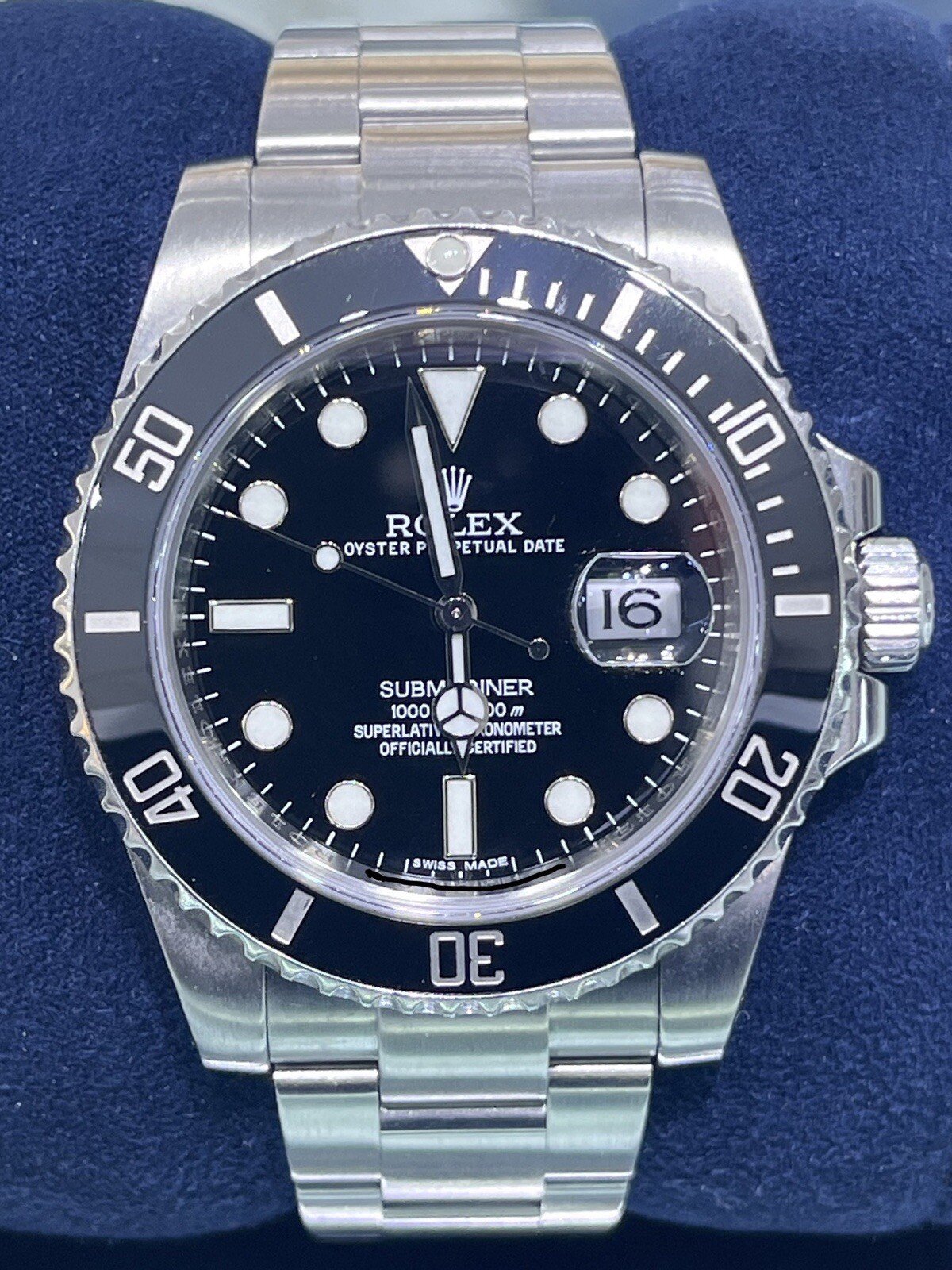 Rolex Submariner Date Stainless Steel Black Ceramic 40mm 116610 LN Watch