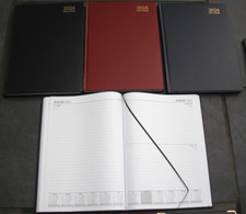 Image of 2024 A4 Diary Day A Page Desk Diary Hard Backed Dairy, 3 colours you choose