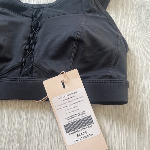 Reggiseno sportivo imbottito nero FABLETICS Demi Lovato nuovo con etichette—taglia XS— - Foto 2 di 9