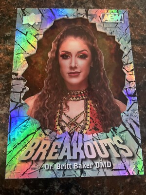 2022 Upper Deck AEW Dr. Britt Baker DMD Breakouts Acetate SP Insert Card # BO-21