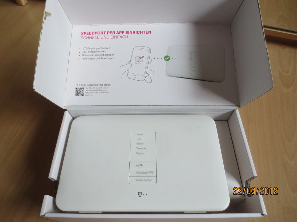 Telekom Speedport Hybrid 1300Mbit/s WLAN-Router - Weiß - Bild 3 von 4