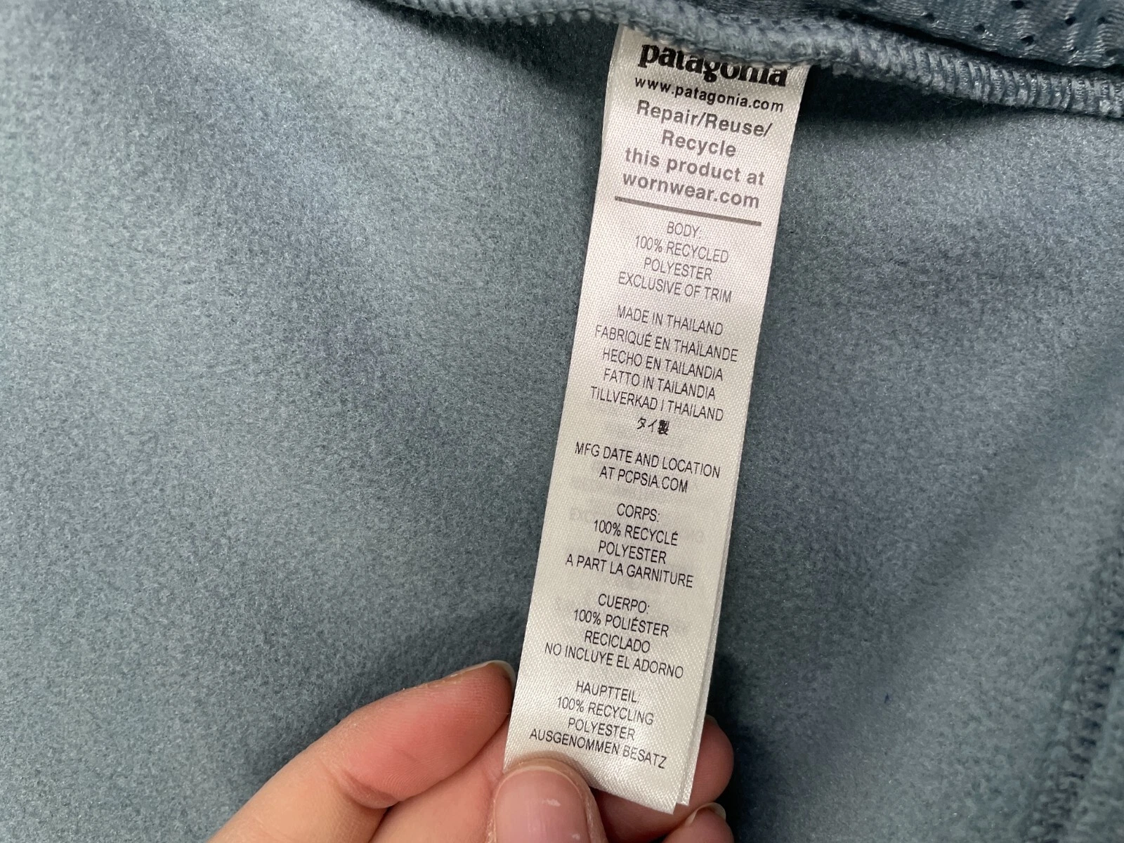 patagonia microdini full zip warm jacket