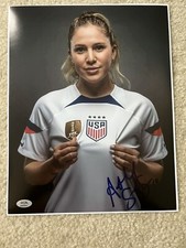 Ashley Sanchez Signed 11x14 Photo USWNT Soccer USA World Cup Autograph Psa Coa