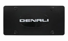GMC Denali Wordmark Black Finish Decorative Vanity License Plate Cover