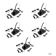 Jabra Pro 9450 Wireless Headset W/Charging Base & Accessories Lot of 5 E5806