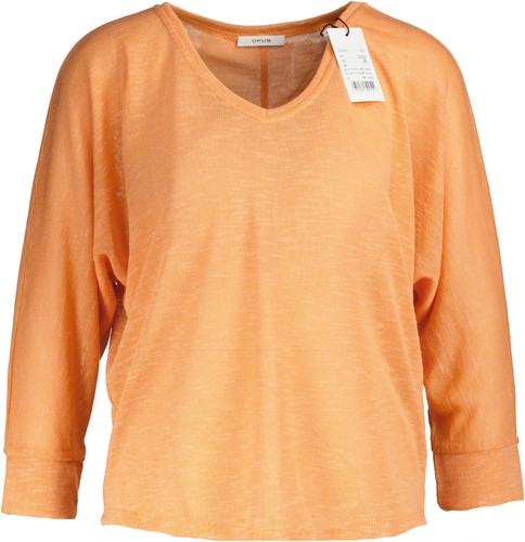 NEU !! Opus Damen Feinstrick Pullover Sunshine, orange meliert, Gr. 42