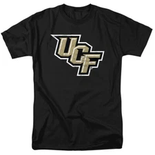 University of Central Florida Adult T-Shirt Distressed Logo, Black, S-5XL