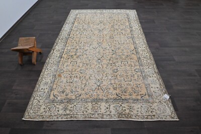 Oushak Türkisch Vintage Teppich 5x9 Kelim Rug Anatolisch Handarbeit Boho Deko...