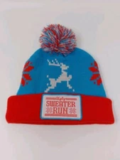 Ugly Sweater Run Knit Beanie Hat Cap Pom