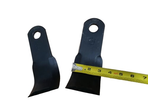 (QTY:2) OEM FLAIL MOWER BLADE BLD02992560 Bore 1'' Hole Beveled Edge EX-30/40/50 - Picture 5 of 12