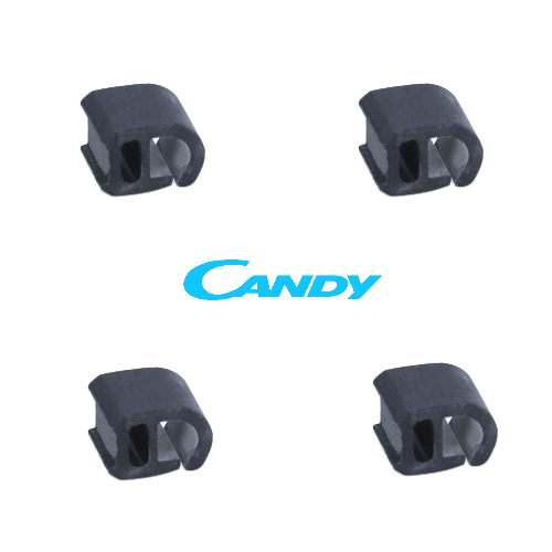 4 Piedini In Gomma Per Piani Cottura Candy/Hoover – Codici C00039148, 50247058006 – Antiscivolo E Durevoli