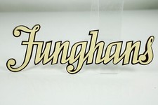Junghans Uhren Schriftzug 33 cm H&auml;ndler Werbung Juwelier alt Original 50er Pappe