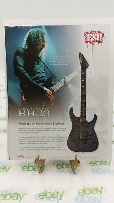 ESP GUITARS KIRK HAMMET KH-20 20th ANNIVERSARY - PRINT AD 11 X 8.5