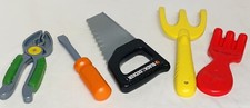 Plastic Play Tools Toys Lot Of 5 Saw Screwdriver Pliers Rake Black Decker Mix
