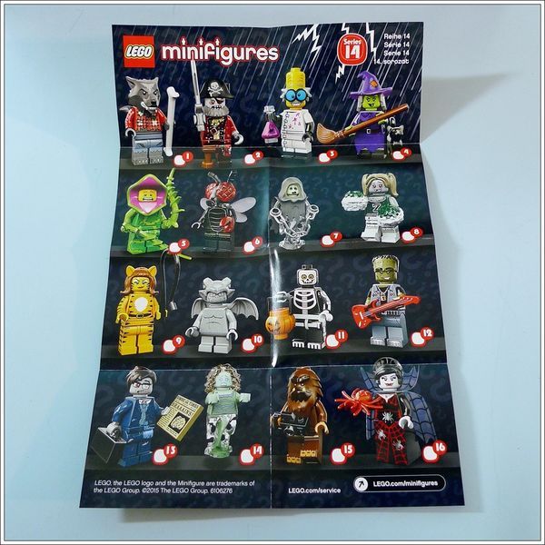 LEGO Minifigures Series 14 Monsters Complete Set of 16