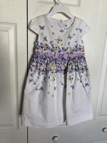 Shrinking Violet girls 4T dress white 