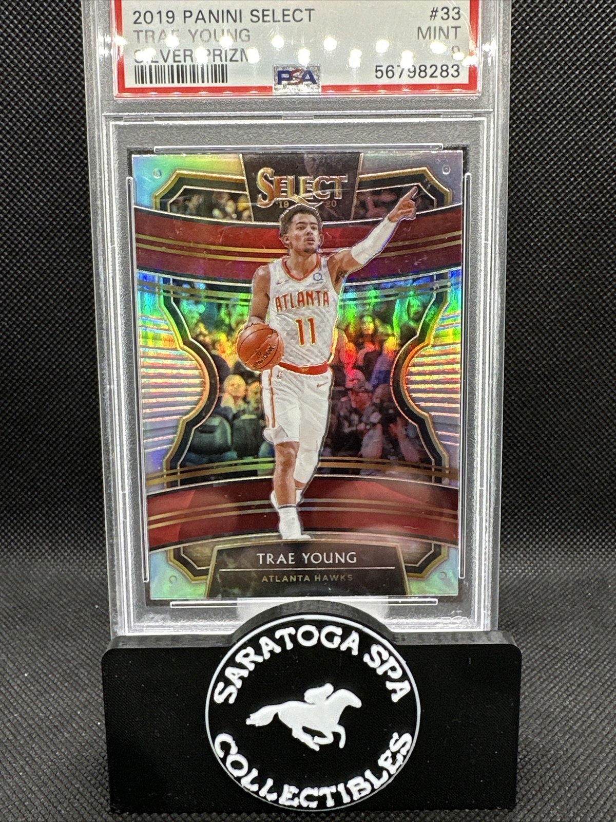 2019-20 Panini Select Trae Young Concourse Silver Prizm #33 PSA 9 Atlanta Hawks