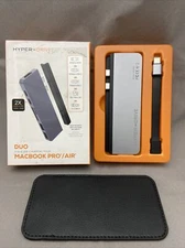 Hyper HyperDrive USB C Hub, Duo 7-in-2 USB C Adapter - MacBook Pro/Air